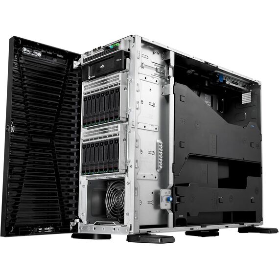 Hewlett Packard Enterprise ProLiant ML110 Gen11 Tower Server w/one Intel Xeon Bronze 3508U Processor, 2.1GHz 8‑core 1P 32GB‑R MR408i‑o 4LFF 2x2TB HDD 2x500W RPS (HPE Smart Choice P71683-005), SKU: P71683-005, 3 image