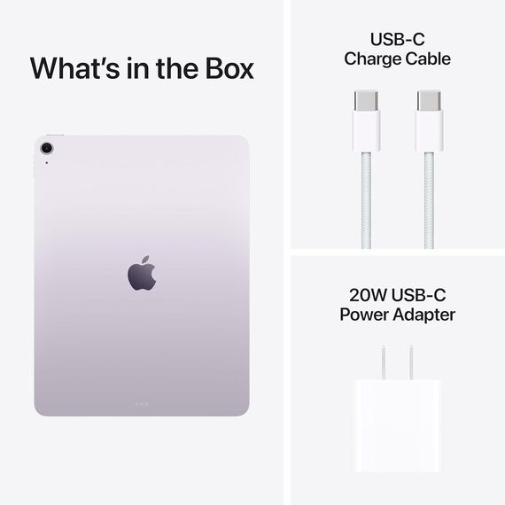 Apple iPad Air 13-inch with M3 chip Built for Apple Intelligence, Liquid Retina Display, 128GB, 12MP Front/Back Camera, Wi-Fi 6E, Touch ID, All-Day Battery Life — Purple, Velicina hard diska: 512GB, Color: Purple, 2 image