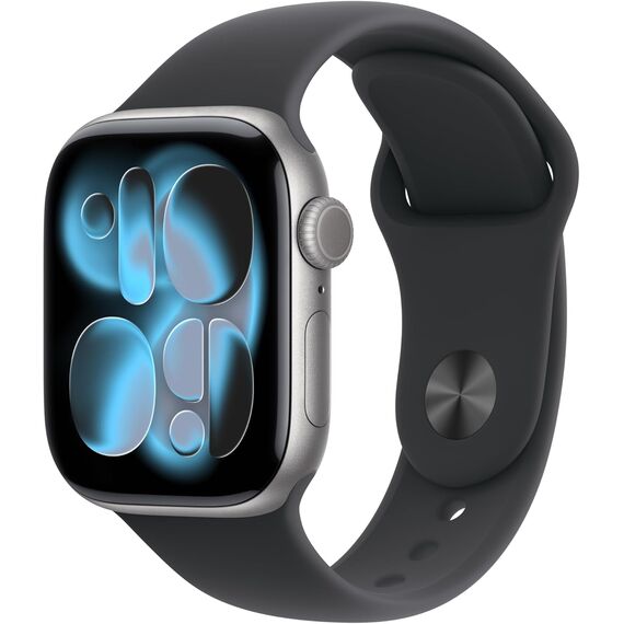 Apple Watch Series 11 [GPS 42mm] Smartwatch with Space Gray Aluminum Case with Black Sport Band - S/M. Sleep Score, Fitness Tracker, Health Monitoring, Always-On Display, Water Resistant MEQW4RK/A, Velicina sata: 42mm case + Small/Medium band, Color: Space Gray Aluminum Case w/ Black Sport Band