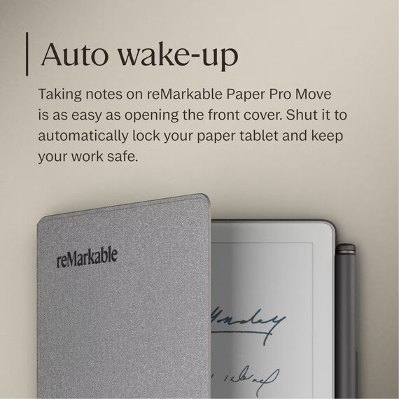 reMarkable - Paper Pro Move - Polymer weave Book Folio for your 7.3'' paper tablet - Gray, 5 image