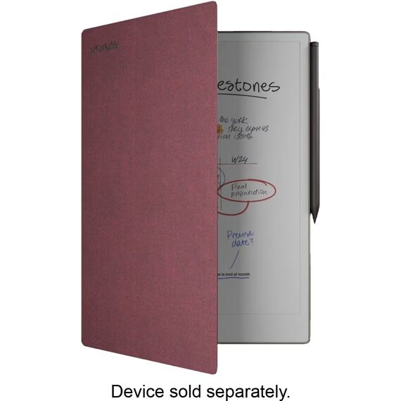 reMarkable Paper Pro - Mosaic Weave Book Folio for your 11.8'' Paper Tablet - Burgundy, 2 image