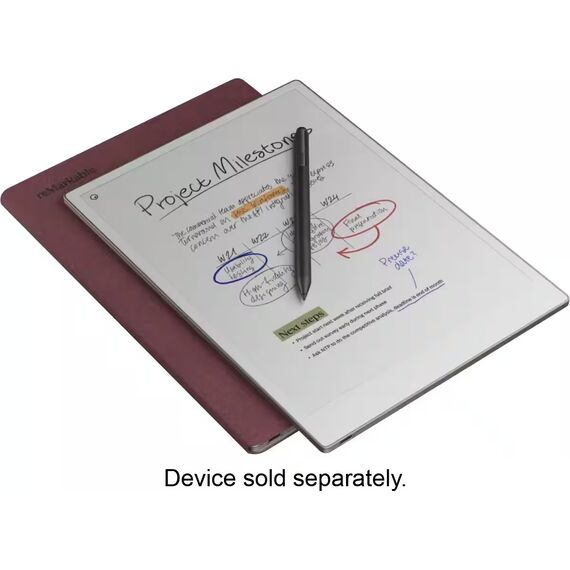 reMarkable Paper Pro - Mosaic Weave Book Folio for your 11.8'' Paper Tablet - Burgundy, 5 image