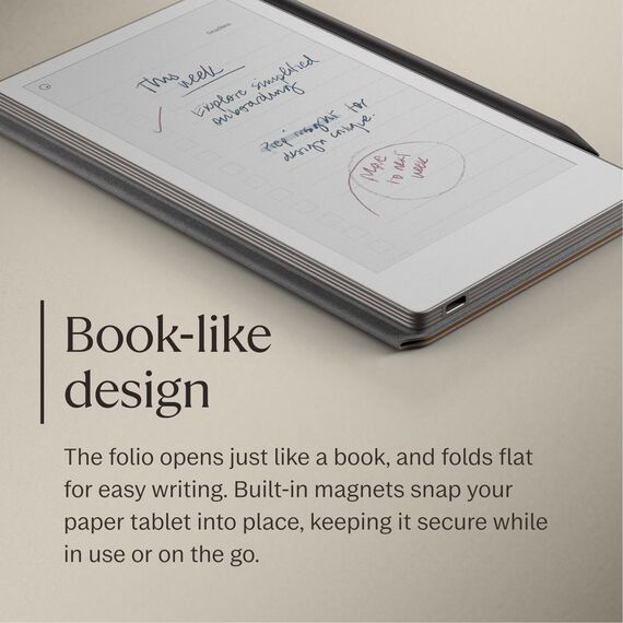 reMarkable - Paper Pro Move - Premium leather Book Folio for your 7.3'' paper tablet - Brown, 6 image