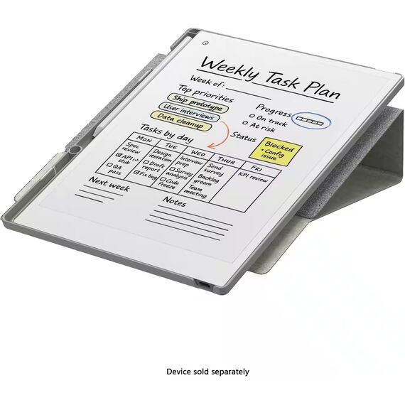 SaharaCase - Venture Series Bi-Fold Folio Case for reMarkable Paper Pro - Gray, 4 image