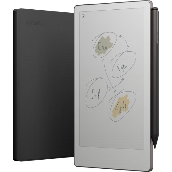 reMarkable - Paper Pro Move - 7.3" Paper Tablet with Marker Plus and Premium Leather Book Folio - Black, 2 image