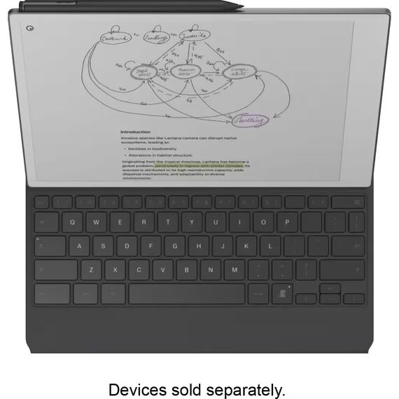reMarkable Paper Pro - Mosaic weave Type Folio keyboard for your 11.8'' Paper Tablet - Basalt
