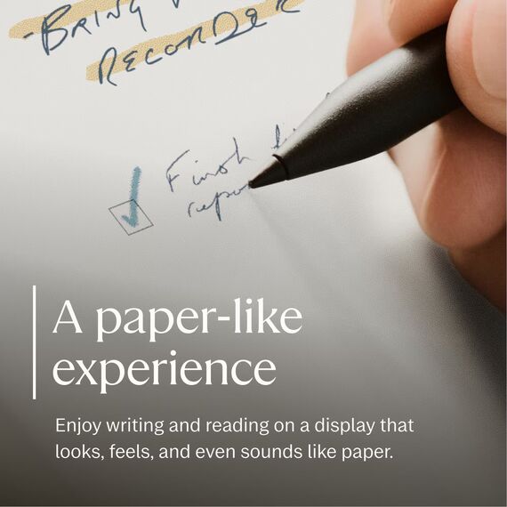 reMarkable - Paper Pro Move - 7.3" Paper Tablet with Marker Plus and Premium Leather Book Folio - Black, 9 image