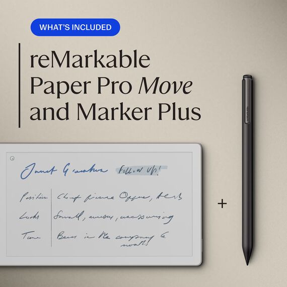reMarkable - Paper Pro Move - 7.3" Paper Tablet with Marker Plus - Silver, 4 image