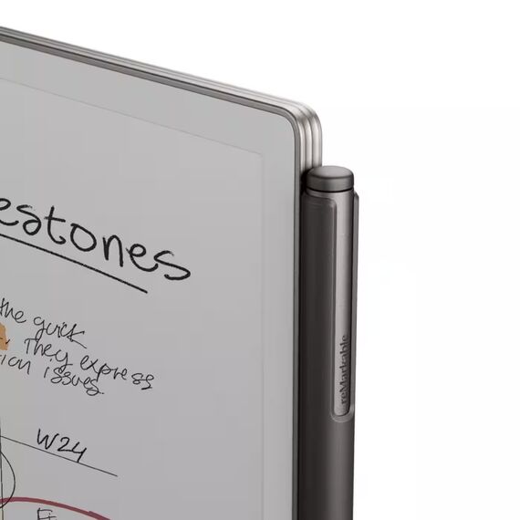 reMarkable - Paper Pro - 11.8" Paper Tablet with Marker Plus and Book Folio in Mosaic Weave - Basalt, 4 image