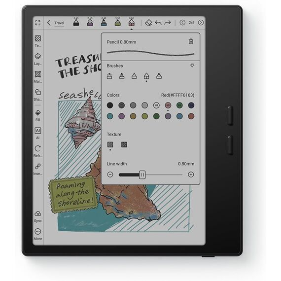 BOOX Tablet Go Color 7 Gen II E Ink Tablet Support Active Stylus InkSense (Black)