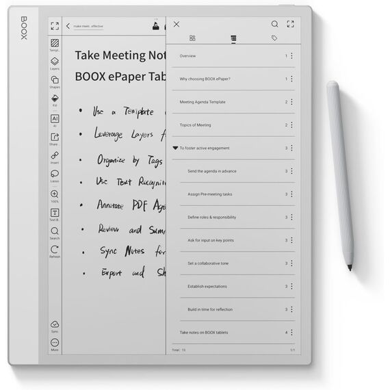 BOOX Tablet Note Max 13.3 No Frontlight B/W ePaper Notebook 300 PPI 6G 128G