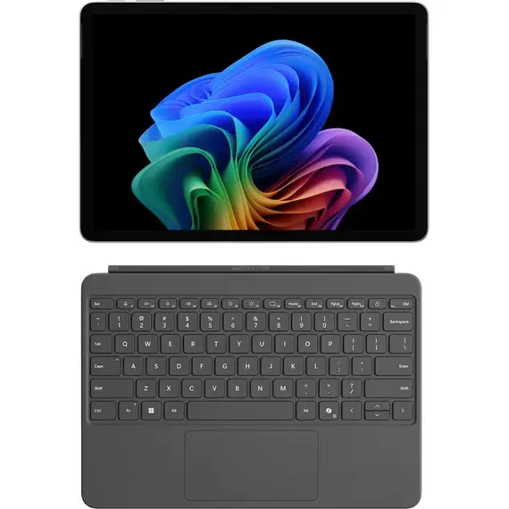 Microsoft - Surface Pro - Copilot+ PC - 12” - Snapdragon X Plus 8 Core - 16GB RAM - 256GB UFS - Device + Keyboard Bundle - Platinum, 2 image