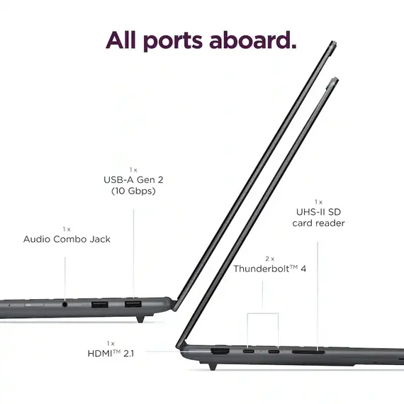 Lenovo - Yoga Pro 7i Aura Edition 15.3" 3K OLED Laptop- Core Ultra 7 356H 2026- NVIDIA GeForce RTX 5050- 32GB Memory- 1TB Storage - Luna Grey, 2 image