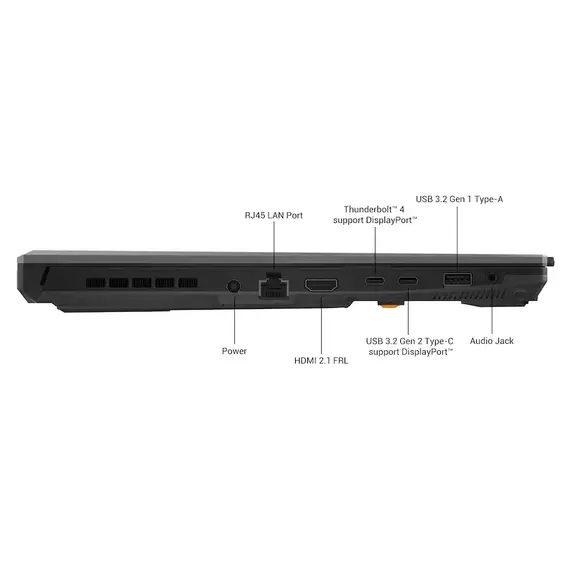 ASUS - TUF Gaming F16 16" 144Hz FHD+ Gaming Laptop - Intel Core i7 with 16GB Memory - NVIDIA GeForce RTX 4050 - 512GB SSD - Mecha Gray, 2 image