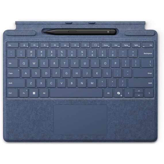 Microsoft Surface Slim Pen (2nd Edition) and Pro Keyboard for Pro (11th Edition), Pro 9, and Pro 8 Sapphire, Style: Direct, Set: Keyboard with Pen Bundle, Color: Sapphire