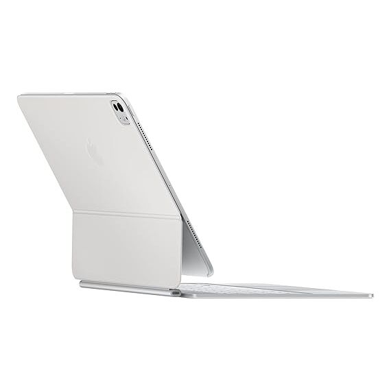 Apple iPad Magic Keyboard Case for iPad Pro 11-inch (M4 and M5), Great Typing Experience, Built-in Trackpad, Function Row, US English - White, 4 image