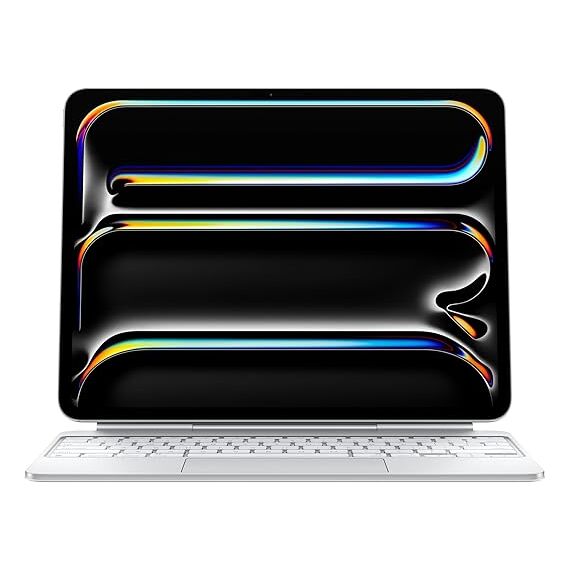 Apple iPad Magic Keyboard Case for iPad Pro 11-inch (M4 and M5), Great Typing Experience, Built-in Trackpad, Function Row, US English - White