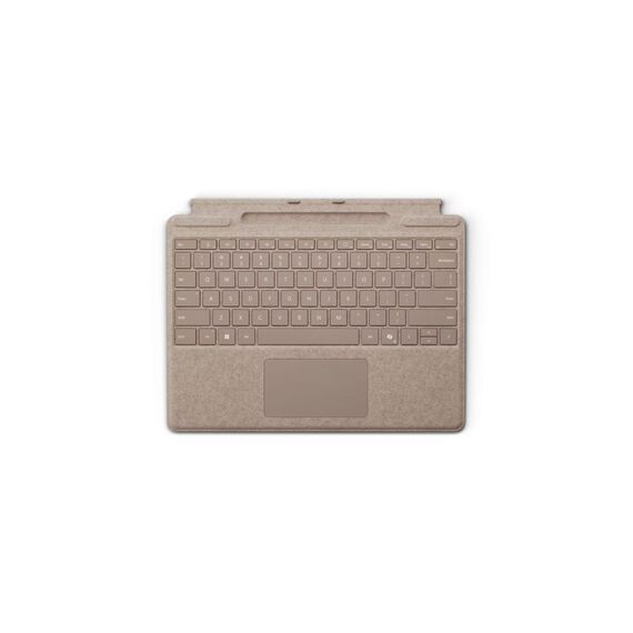 Microsoft Surface Pro Keyboard for Surface Pro Copilot+ (11th Edition), Pro 9 and 8 with Pen Storage, Alcantara Material, Dune, Style: Direct, Set: Keyboard with Pen Storage, Color: Dune