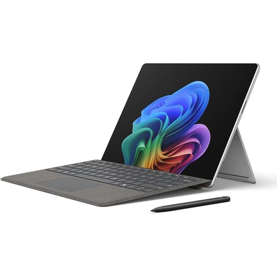 Microsoft Surface Pro (2026), 13-inch Premium Performance 2-in-1 Laptop, Snapdragon X2 Plus Processor, OLED Touchscreen Display, 16GB RAM, 256GB SSD Storage, Win 11, Platinum, Keyboard & Pen Bundle