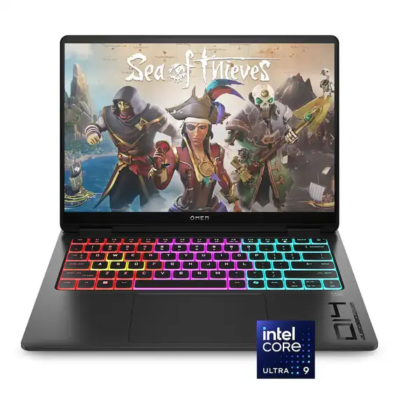 HP OMEN - Transcend 14" 120Hz 3K OLED Gaming Laptop - Intel Core Ultra 9 (2025) - 32GB Memory - NVIDIA GeForce RTX 5070 - 1TB SSD - Shadow Black