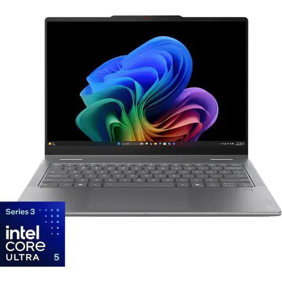 Lenovo - Yoga 7i 2-in-1 14" 2K OLED Touchscreen Laptop - Intel Core Ultra 5 Processor 322 2026 - 8GB Memory - 512GB Storage - Luna Grey