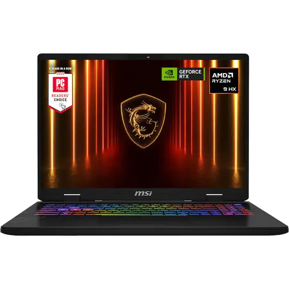 MSI - Crosshair A16 HX 16" 2.5K QHD+ 240Hz Gaming Laptop - AMD R9 8940HX - NVIDIA GeForce RTX 5060 - 16GB Memory - 1TB Storage - Cosmo Gray