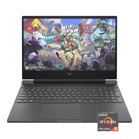 HP - Victus 15.6" Full HD Gaming Laptop - AMD Ryzen 5 7535HS (2023) - 8GB DDR5 Memory - NVIDIA GeForce RTX 3050 - 512GB SSD - Mica Silver