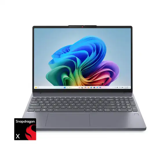 Lenovo - IdeaPad Slim 3x 15.3" 2k Touchscreen Laptop - Snapdragon X 2025 - 8GB Memory - 256GB Storage - Luna Grey