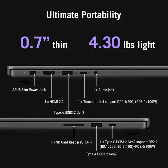 ASUS - ROG Zephyrus G16 16" OLED 3K Gaming Laptop- Intel Core Ultra 9 386H 2026- 32GB Memory - GeForce RTX 5080 - 1TB Storage - Eclipse Gray, 2 image