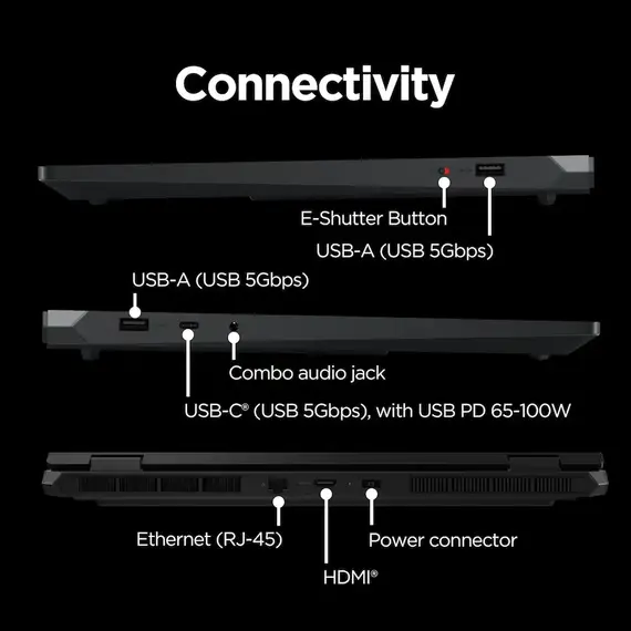 Lenovo - LOQ 15.6" 2K Gaming Laptop - AMD Ryzen 7 170 2025 - 16GB Memory - NVIDIA GeForce RTX 5050 - 512GB Storage - Eclipse Black, 2 image