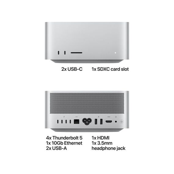 Apple Mac Studio (M5 Max 18-Core | 32-Core) 36GB Unified RAM | 512GB SSD, Veličina hard diska: 512GB, Tip procesora: M5 Max 18-Core | 32-Core, RAM: 36GB, 4 image