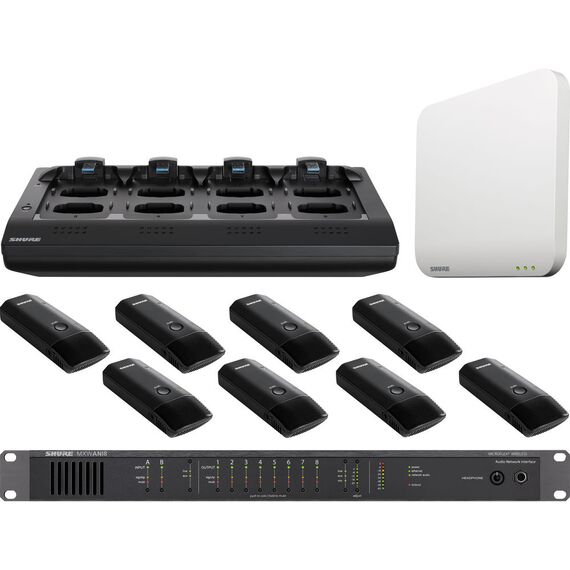 Shure Microflex 4-Channel Cardioid Boundary Microphone Wireless System