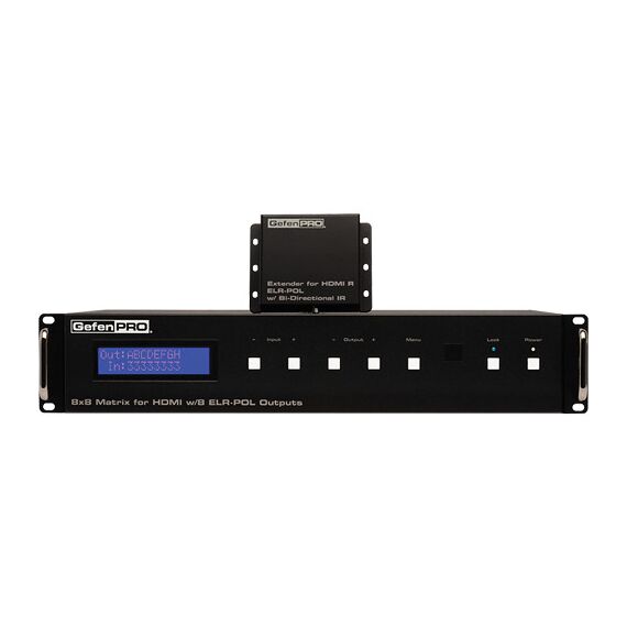 GefenPRO 8 x 8 Matrix for HDMI with 8 ELR-POL Outputs
