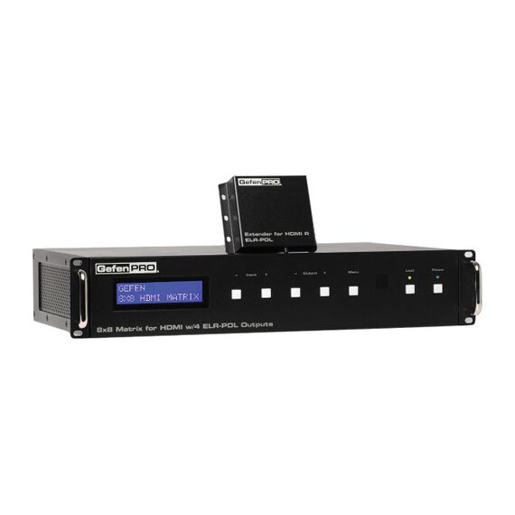 Gefen GEF-HDFST-848-4ELR 8x8 Matrix for HDMI with 4 ELR-POL Outputs