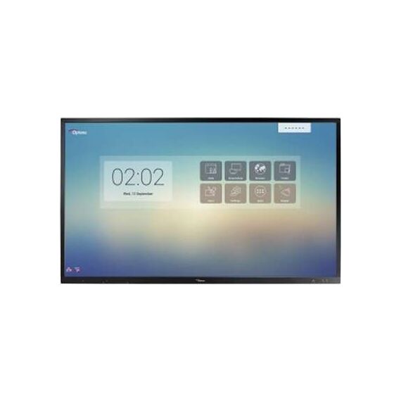 Optoma 86 inch Interactive Flat Panel 4K-UHD W Up to 20 Port Interactive Touch