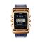 MetaWatch M1 Limited Smartwatch (Rose Gold, Blue Leather Strap)