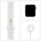 Apple Watch Series 6 (GPS, 40mm, Silver Aluminum, White Sport Band)