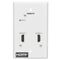 Tripp Lite 2-Port HDMI over Cat6 Receiver, Wall Plate - 4K 60 Hz, HDR, 4:4:4, PoC, HDCP 2.2, 230 ft. (70.1 m), TAA, 2 image