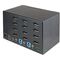 Startech 2 Port Quad Monitor DisplayPort KVM Switch with 2 Port USB 3.0 Hub 5Gbps - Hotkey/push button - Quad UHD 4K 60Hz HDR10 DP 1.2 (3840x2160) - HDCP 2.2 - Front facing USB 3.0 Port, 4x USB HID - 2 or 7.1ch Audio - OS Independent - 2 Year Warranty - T, 2 image