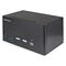 Startech 2 Port Triple Monitor DisplayPort KVM Switch with 2 Port USB 3.0 Hub 5Gbps - Hotkey/push button - UHD 4K 60Hz HDR10 DP 1.2 (3840x2160) - HDCP 2.2 - Front facing USB 3.0 Port, 4x USB HID - 2 or 7.1ch Audio - OS Independent - 2 Year Warranty - TAA