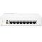HPE Networking Instant On Switch Series 1430 8-Port Gb Unmanaged Layer 2 Ethernet Switch with PoE | 8X 1G | 8X CL4 PoE (64W) | Fan-Less | US Cord (R8R46A#ABA), Model: 8G PoE